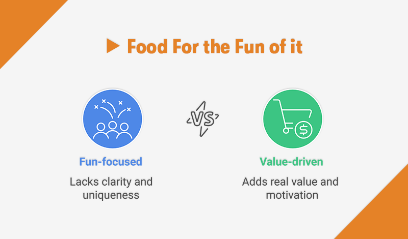 Slogan: food for the fun of it