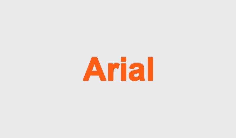 arial font