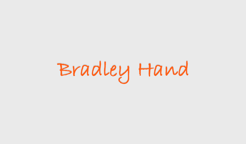 bradley hand font