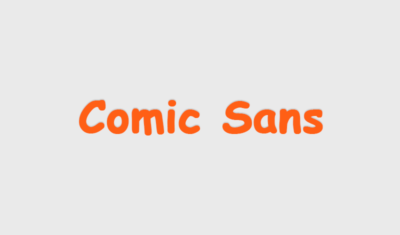 Comic Sans font