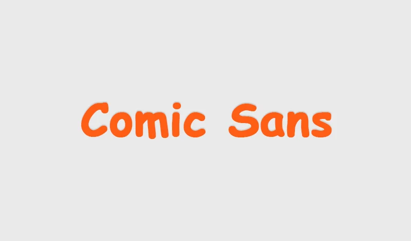 comic sans font