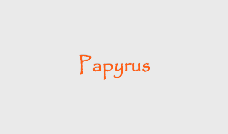 Papyrus font