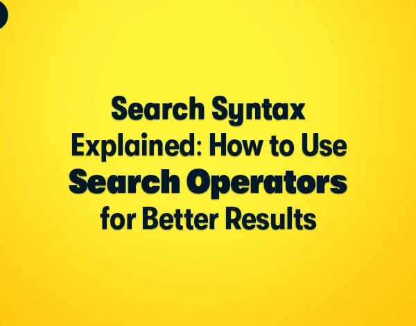 search syntax
