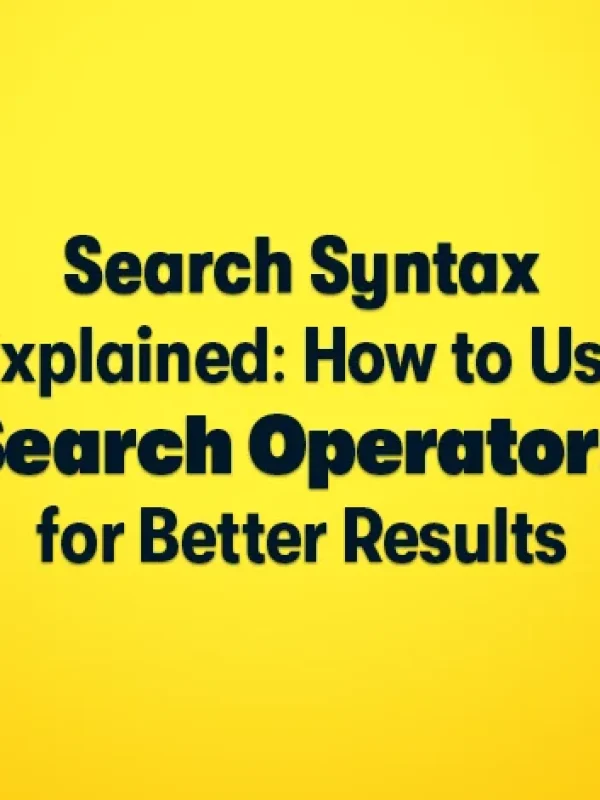 search syntax