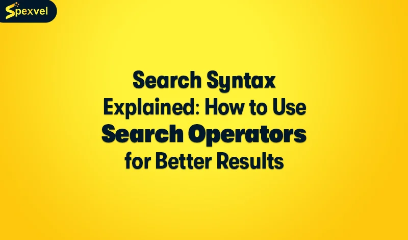 search syntax